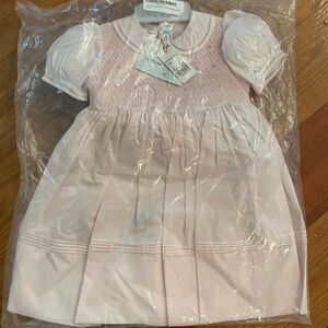 Feltman Brothers Pink Baby smocked Dress